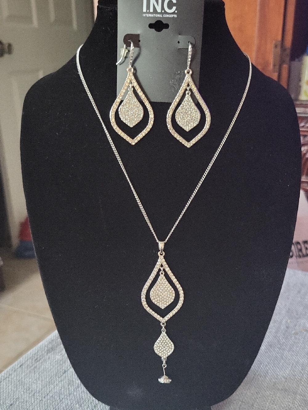 INC Statement Necklace & Matching Earrings